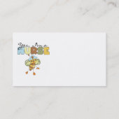 Carte De Visite OUI, je suis infirmière T-shirts et cadeaux (Dos)
