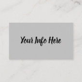 Carte De Visite Ours (Dos)