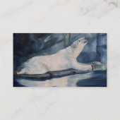 Carte De Visite Ours blanc de prière (Dos)