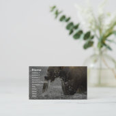 Carte De Visite Ours Brown alimentant sur le saumon (Debout devant)