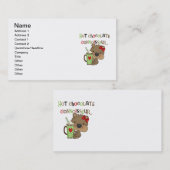 Carte De Visite Ours chaud de fille de ChocolateConoisseur (Devant / Derrière)