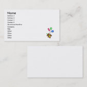 Carte De Visite Ours de ballon (Devant / Derrière)