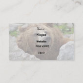 Carte De Visite Ours de Kodiak (Dos)