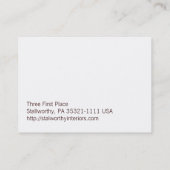 Carte De Visite Ours de la Californie (Dos)