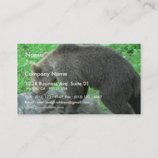 Carte De Visite Ours de reniflement