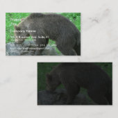 Carte De Visite Ours de reniflement (Devant / Derrière)