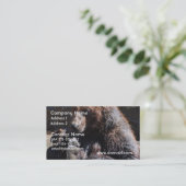 Carte De Visite Ours de trempage (Debout devant)
