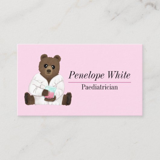 Carte De Visite Ours des sciences (Devant)