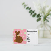 Carte de visite Ours en peluche (Debout devant)
