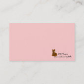 Carte de visite Ours en peluche (Dos)