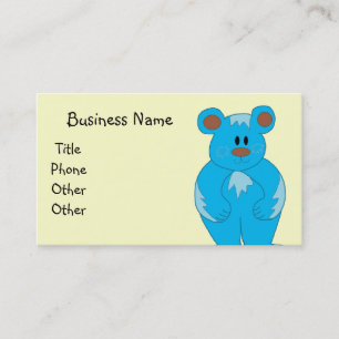 Carte de visite Ours en peluche