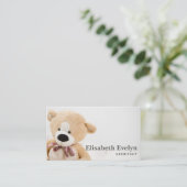 Carte De Visite Ours en peluche (Debout devant)