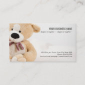 Carte De Visite Ours en peluche (Dos)
