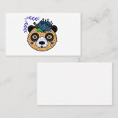 Carte de visite ours floral (Devant / Derrière)