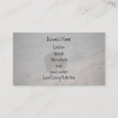 Carte De Visite Ours marchant au coucher du soleil ; Promotionnel (Dos)