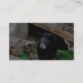 Carte De Visite Ours noir (Dos)