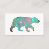 CARTE DE VISITE - ours opale (Devant)