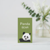 Carte De Visite Ours Panda (Debout devant)