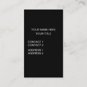 Carte De Visite Ours Panda (Dos)