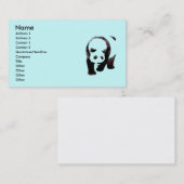 Carte De Visite Ours panda (Devant / Derrière)
