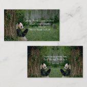 Carte De Visite Ours Panda (Devant / Derrière)