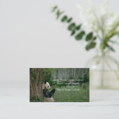 Carte De Visite Ours Panda (Debout devant)