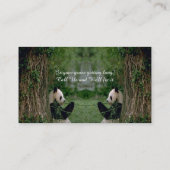 Carte De Visite Ours Panda (Dos)