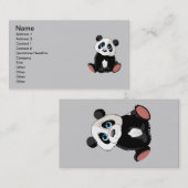 Carte De Visite Ours Panda (Devant / Derrière)