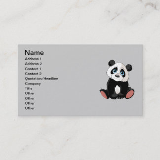 Carte De Visite Ours Panda