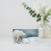 Carte De Visite Ours polaire (Debout devant)