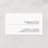 Carte De Visite Ours polaire (Dos)