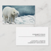 Carte De Visite Ours polaire (Devant / Derrière)