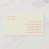 Carte De Visite Ours tiré mignon Pixel (Dos)