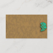 Carte De Visite Ours Zuni Turquoise d'Amérique (Dos)