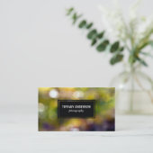 Carte De Visite Outdoors Bokeh (Debout devant)