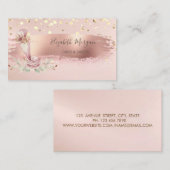 Carte De Visite Outil boulangerie, Confetti en or, Brosse (Devant / Derrière)