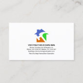 Carte De Visite Outil Creative Gold Handyman Outils Rooftop (Dos)