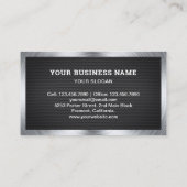 Carte De Visite Outil d'alimentation matérielle en maille noire Ma (Dos)