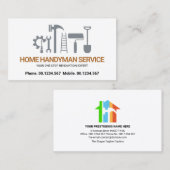 Carte De Visite Outil de bricolage rétroactif Motif Builder (Devant / Derrière)