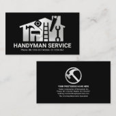 Carte De Visite Outil de bricolage Silver Home (Devant / Derrière)