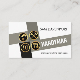 Carte De Visite Outil de bricoleur Couches entrecroisées