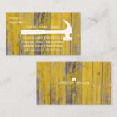 Carte De Visite Outil de charpentier pour constructeurs profession (Devant / Derrière)