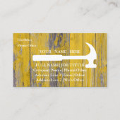 Carte De Visite Outil de charpentier pour constructeurs profession (Devant)