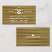 Carte De Visite Outil de charpentier pour constructeurs profession (Devant / Derrière)