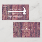 Carte De Visite Outil de charpentier pour constructeurs profession (Devant / Derrière)