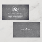 Carte De Visite Outil de charpentier pour constructeurs profession (Devant / Derrière)