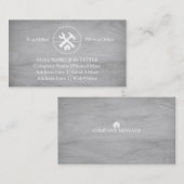 Carte De Visite Outil de charpentier pour constructeurs profession (Devant / Derrière)