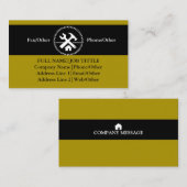 Carte De Visite Outil de charpentier pour constructeurs profession (Devant / Derrière)