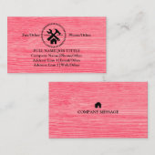 Carte De Visite Outil de charpentier pour constructeurs profession (Devant / Derrière)