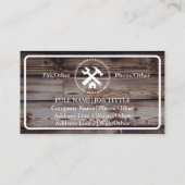 Carte De Visite Outil de charpentier pour constructeurs profession (Dos)